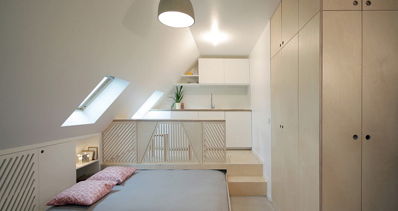 Ένα μοντέρνο διαμέρισμα σοφίτα στο Παρίσι!